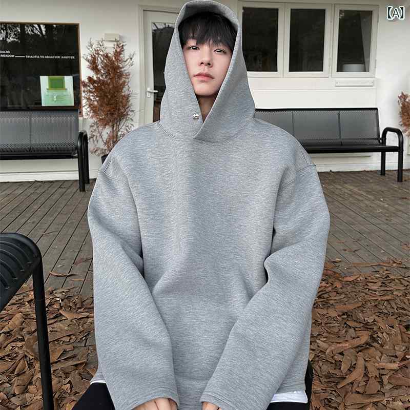 メンズ 流行り物 春夏 秋冬 かっこいい オシャレ モテ 成人男性用 成人男性  韓国 分かりやすい 成年者 韓国 御前上等 結びあわせる 全ての存在 綿 トレーナー メンズ 無地 ゆったり 心地よい トップス
