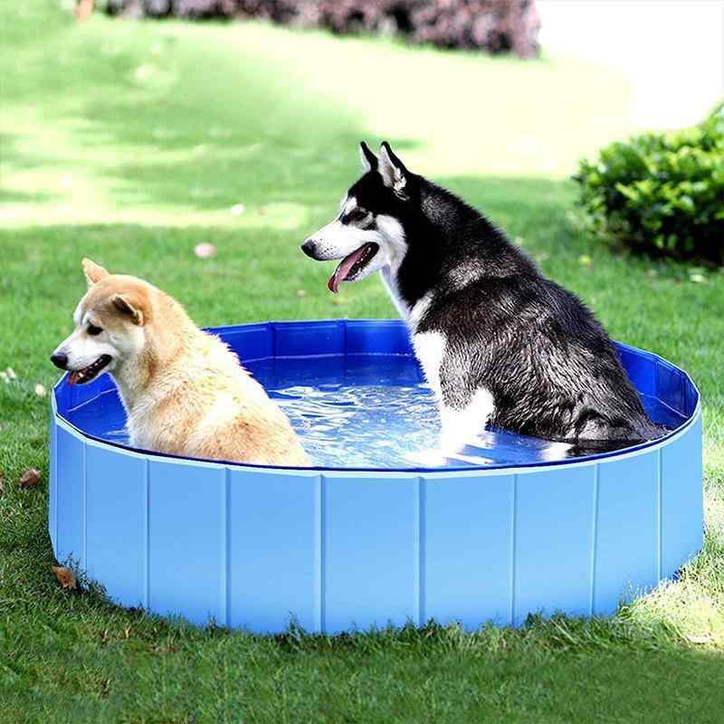 春夏 秋冬 ペット 犬 猫 専用 折りたたみ スイミング プール 浴槽 バス ポータブル 折り畳み シンプル 水遊び 風呂 庭 家庭用｜YKC8