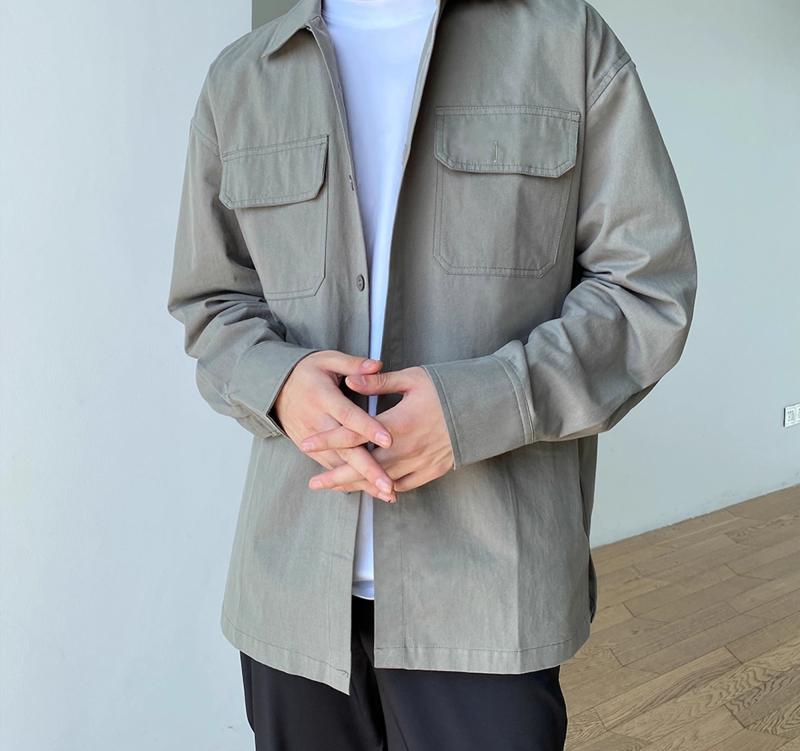 メンズ ファッション 春夏 秋冬 かっこいい オシャレ モテ 男性用 紳士服 服 韓国 シンプル 大人 ワークシャツ メンズ 長袖 ジャケット 無地 カジュアル シャツ アイロン 不要 春秋 シャツ 5,922円