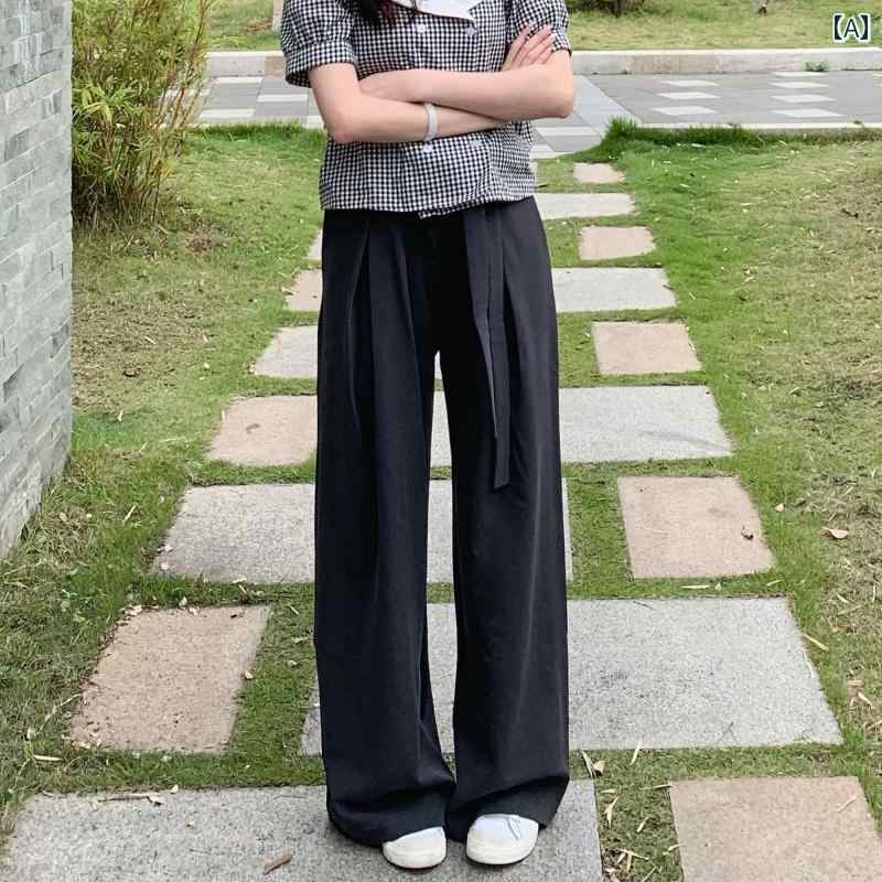 メンズ ファッション 春夏 秋冬 かっこいい オシャレ モテ 男性用 紳士服 服 韓国 シンプル 大人 パンツ メンズ トレート ドレープ ワイド レッグ フロア レング カジュアル ーツ 長ズボン|YKC8