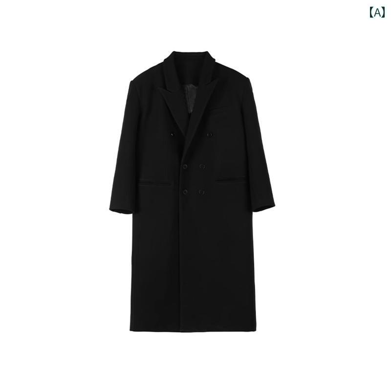 メンズ ファッション 春夏 秋冬 かっこいい オシャレ モテ 男性用 紳士服 服 韓国 シンプル 大人 韓国 入り ーツ カー ミドル丈 ウール コート メンズ 秋冬 ウール ジャケット