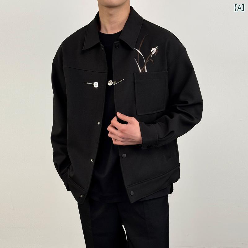 メンズ ファッション 春夏 秋冬 かっこいい オシャレ モテ 男性用 紳士服 服 韓国 シンプル 大人 高級 ショート ジャケット メンズ 春秋 アメリカン カジュアル コート|YKC8
