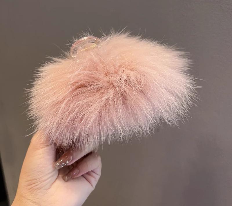 レディース ファッション 女性 かわいい おしゃれ 韓国 高級 ギフト プレゼント アクセサリー ジュエリー 髪飾り ヘア クリップ 毛 フワフワ シンプル 髪留め 装飾