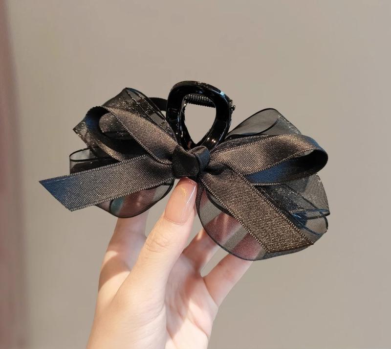 レディース ファッション 女性 かわいい おしゃれ 韓国 高級 ギフト プレゼント アクセサリー ジュエリー 髪飾り ヘア メッシュ ピン クリップ エレガント ヘッド シンプル リボン 髪留め 大人 上品 装飾