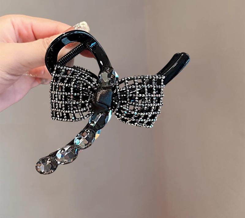 レディース ファッション 女性 かわいい おしゃれ 韓国 高級 ギフト プレゼント アクセサリー ジュエリー 髪飾り ヘア クリップ エレガント アクリル ヘッド シンプル リボン シンプル キラキラ ラインストーン クリスタル 髪留め 装飾 5,218円