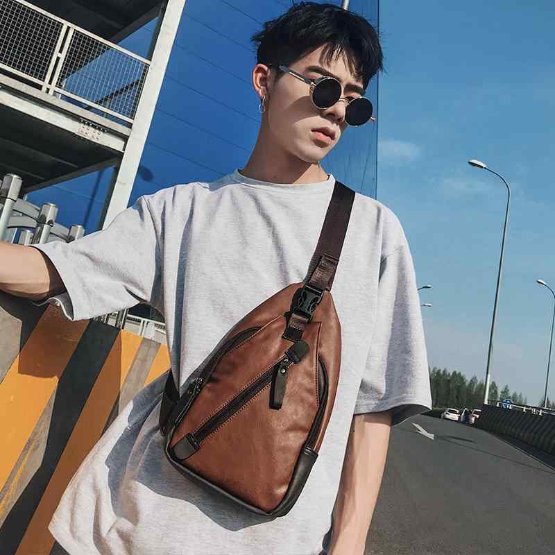 メンズ ファッション 春夏 秋　冬 かっこいい おしゃれ モテ 男性 紳士 バッグ 鞄 韓国 おすすめ カジュアル チェスト アウトドア スポーツ ショルダー メッセンジャー サイクリング シンプル 高級