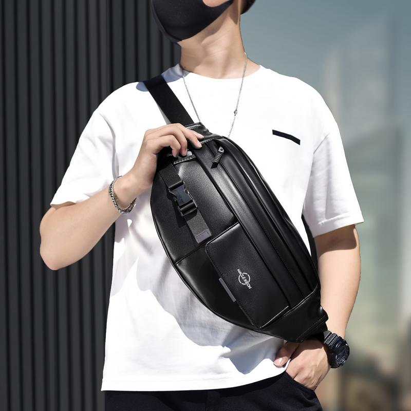 メンズ ファッション 春夏 秋　冬 かっこいい おしゃれ モテ 男性 紳士 バッグ 鞄 韓国 おすすめ チェスト スポーツ ショルダー カジュアル ウエスト ストリート ボディ シンプル 高級 収納 大容量｜YKC8
