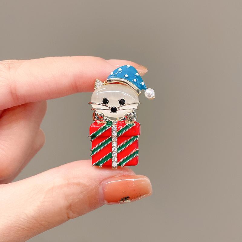 母の日 敬老 ブローチ レディース ファッション 女性 かわいい おしゃれ 韓国 高級 ギフト プレゼント アクセサリー ジュエリー コサージュ エレガント クリスマス 猫 個性的 シンプル キラキラ ラインストーン パール 装飾｜YKC8