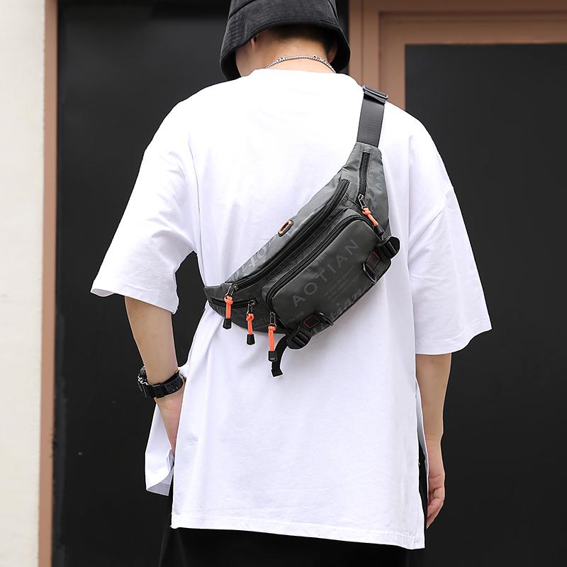メンズ ファッション 春夏 秋　冬 かっこいい おしゃれ モテ 男性 紳士 バッグ 鞄 韓国 おすすめ チェスト ショルダー メッセンジャー アウトドア シンプル カジュアル スポーツ ウエスト 高級 大容量