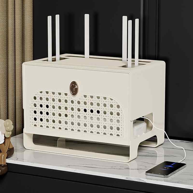 インテリア 韓国 おしゃれ かわいい 雑貨 小物 生活 ルーター 収納 コンセント コード ボックス WiF リビング ケーブル ソケット 配置 シンプル 高級 カジュアル 便利