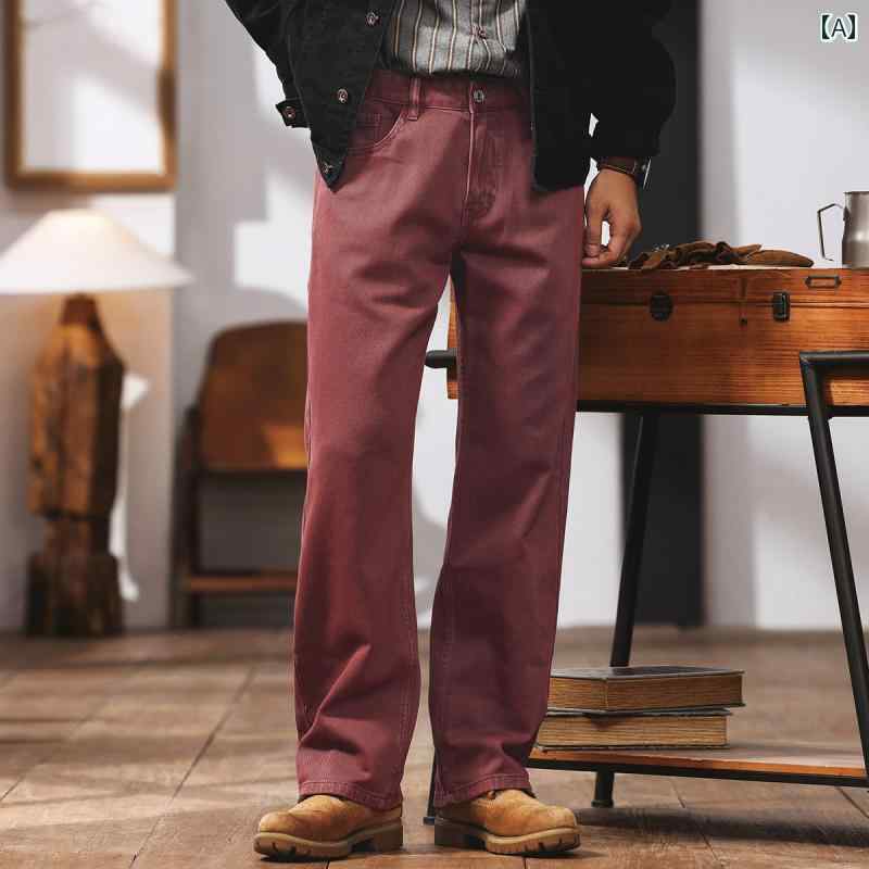 メンズ ファッション 春夏 秋冬 かっこいい オシャレ モテ 男性用 紳士服 服 韓国 シンプル 大人 グリーン ディアの ハイエンド ストレート カジュアル パンツ メンズ 春 大きいサイズ ドレープ ワイド レッグ 綿 ズボン メンズ|YKC8