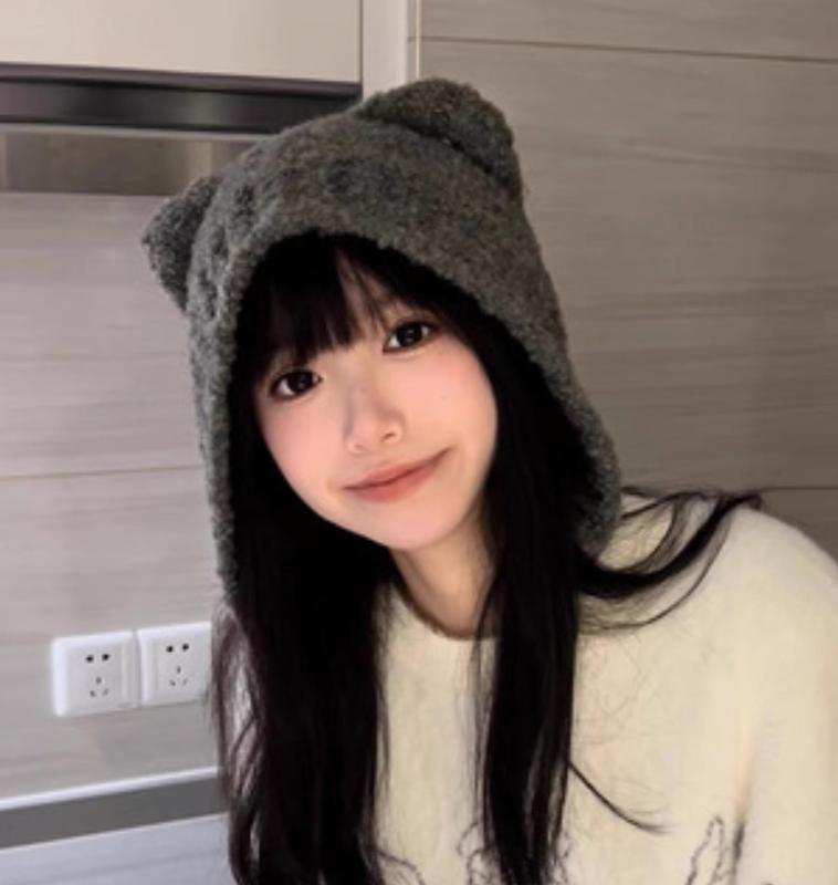 秋冬 レディース 流行り物 お上さん 今めかしい 愛くるしげ おすすめ 韓国 かぶり笠 熊 耳 生あたたかい 分かりやすい 御膳上等 心地好い 防寒 編み物