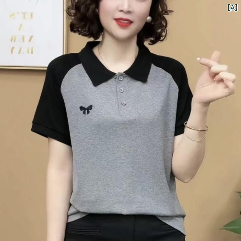 レディース ファッション おしゃれ 春夏 秋 冬 大人 上品 高級 マダム ミス ミセス プレゼント 女性 カジュアル ファッション ゆったり 半袖 トップス 母 夏服 新型 半袖 シャツ T シャツ|YKC8