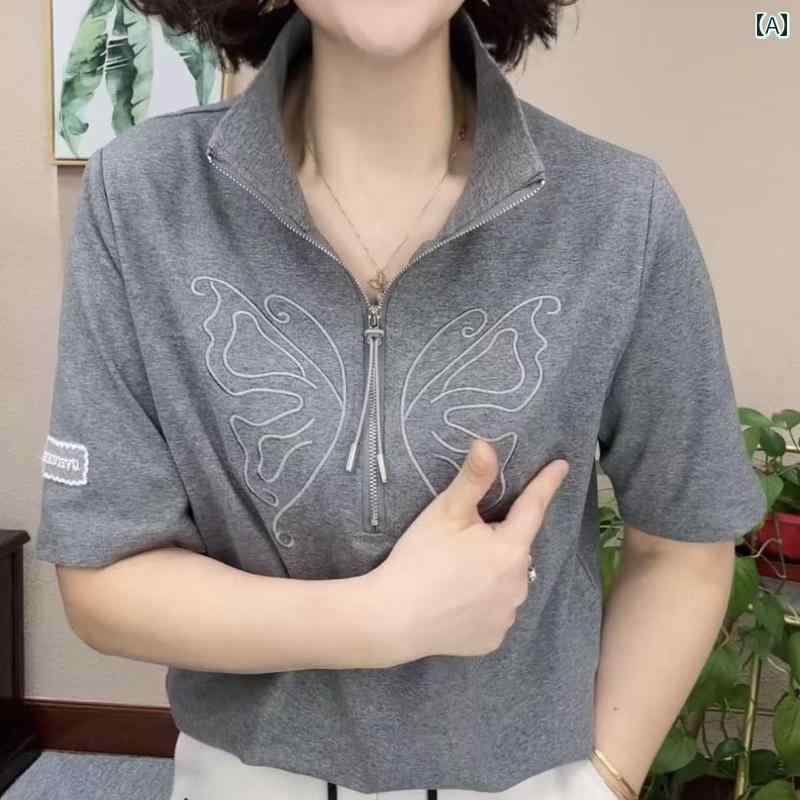 レディース ファッション おしゃれ 春夏 秋　冬 大人 上品 高級 マダム ミス ミセス プレゼント ファッション　レディースカジュアル　ゆったり　多機能　レディーストップス　母　夏　半袖　T　シャツ　小さい　シャツ