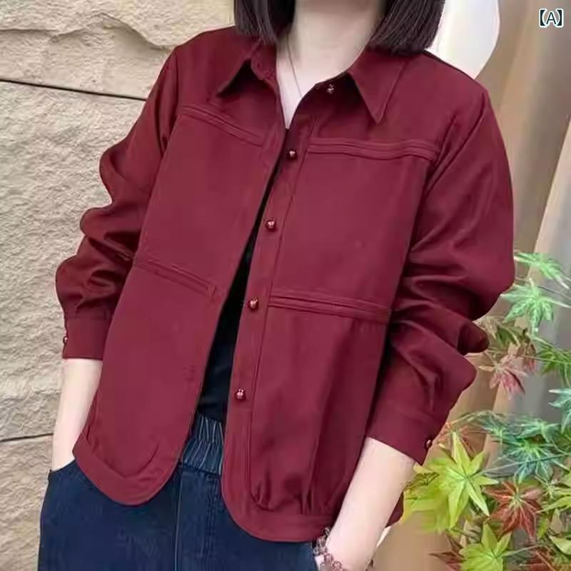 レディース ファッション おしゃれ 春夏 秋　冬 大人 上品 高級 マダム ミス ミセス プレゼント 　春　秋　ドレス　長袖　シャツ　ゆったり　カジュアル　薄手　コート　おしゃれ　シャツ　トップス　レディース