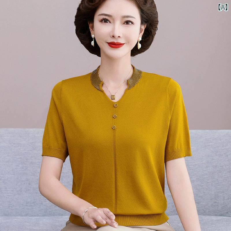 レディース ファッション おしゃれ 春夏 秋 冬 大人 上品 高級 マダム ミス ミセス プレゼント ママ 夏 半袖 T シャツ 女性 ファッション ニット 冷感 シャツ ウエスタン ツーピース スーツ|YKC8
