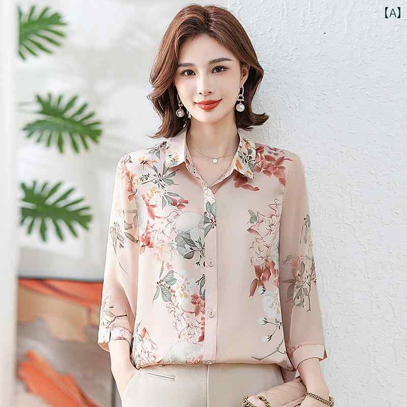 レディース ファッション おしゃれ 春夏 秋 冬 大人 上品 高級 マダム ミス ミセス プレゼント 母 春服 大きいサイズ サテン プリント T シャツ 女性 夏 腹 カバー シフォン トップス 薄手 小さい シャツ ツーピース セット|YKC8