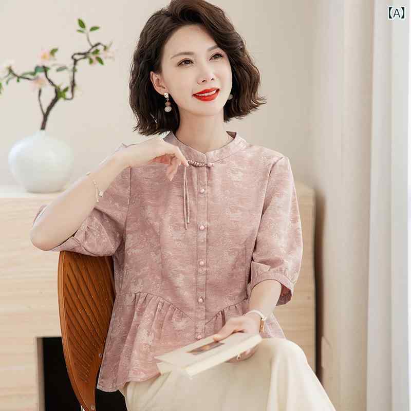レディース ファッション おしゃれ 春夏 秋 冬 大人 上品 高級 マダム ミス ミセス プレゼント 母 夏 半袖 シフォンシャツ シャツ 女性 T シャツ トップス 服|YKC8