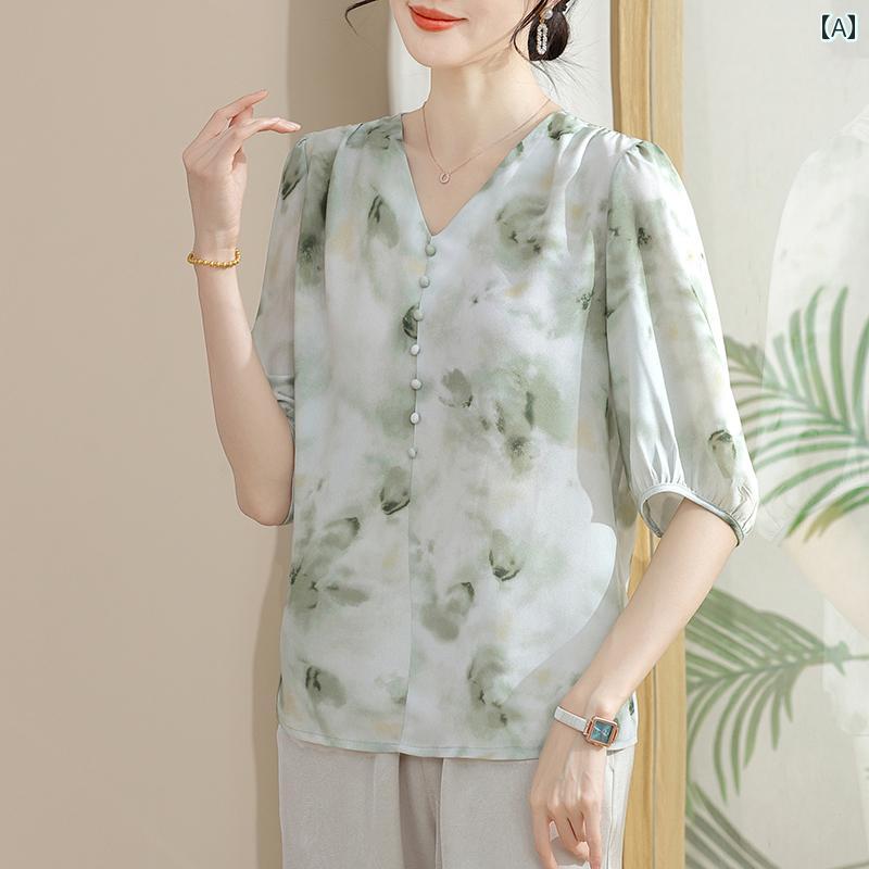 レディース ファッション おしゃれ 春夏 秋　冬 大人 上品 高級 マダム ミス ミセス プレゼント ママ　夏　ワンピース　　シフォンブラウス　洋風　女性　夏　半袖　トップス　ツーピース　スーツ｜YKC8 28,452円