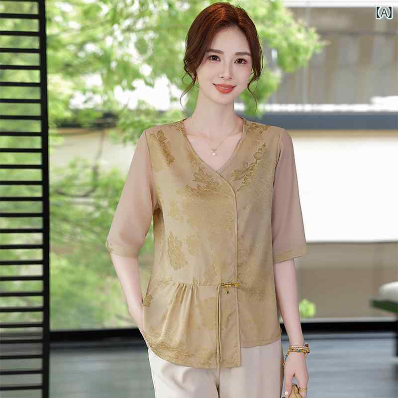 レディース ファッション おしゃれ 春夏 秋　冬 大人 上品 高級 マダム ミス ミセス プレゼント ママ　夏服　シフォンブラウス　洋風　スーツ　婦人　夏　母　日　服　トップス　パンツ