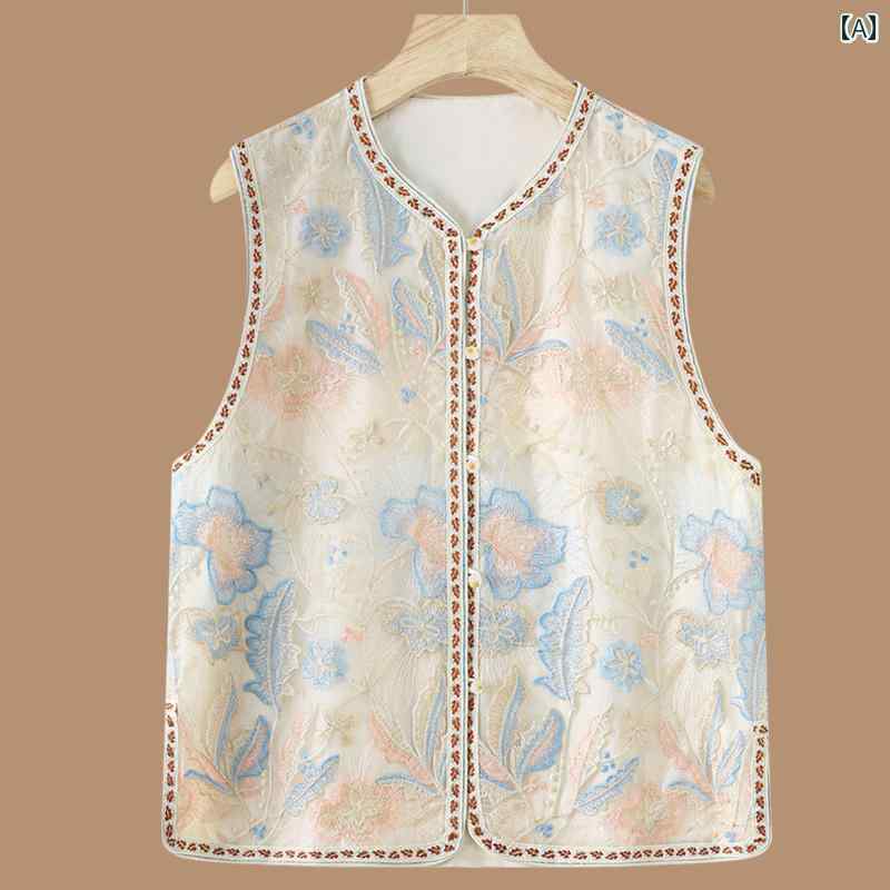 レディース ファッション おしゃれ 春夏 秋 冬 大人 上品 高級 マダム ミス ミセス プレゼント 春夏 女性用 ベスト 薄手オー ガンザ アウター シック ベスト ノースリーブウエスト コート トップ|YKC8
