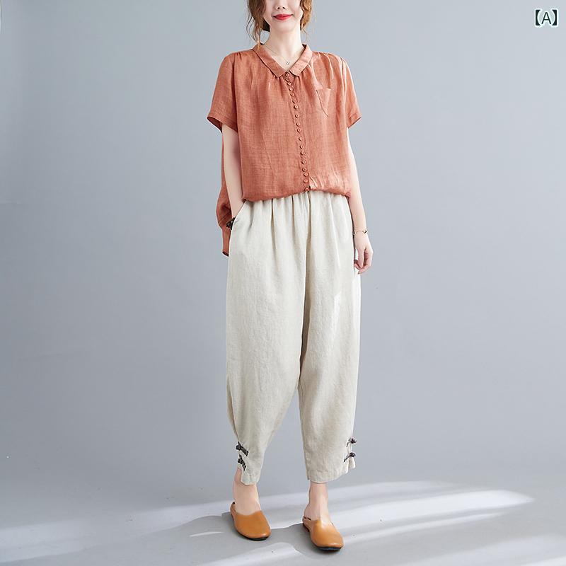 レディース ファッション おしゃれ 春夏 秋 冬 大人 上品 高級 マダム ミス ミセス プレゼント 服 夏 綿 麻 シャツ トップス パンツ ツーピース スーツ おしゃれ|YKC8