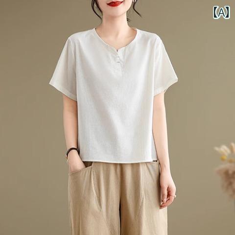 レディース ファッション おしゃれ 春夏 秋 冬 大人 上品 高級 マダム ミス ミセス プレゼント ママ コットンリネン スーツ 女性用 大きいサイズ ゆったり カジュアル レトロ スタイル ツーピース スーツ|YKC8
