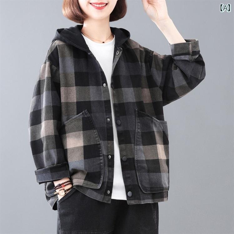 レディース ファッション おしゃれ 春夏 秋　冬 大人 上品 高級 マダム ミス ミセス プレゼント 大きいサイズ　母　秋　コート　女性　春　秋　チェック柄　レディーストップス　おしゃれ