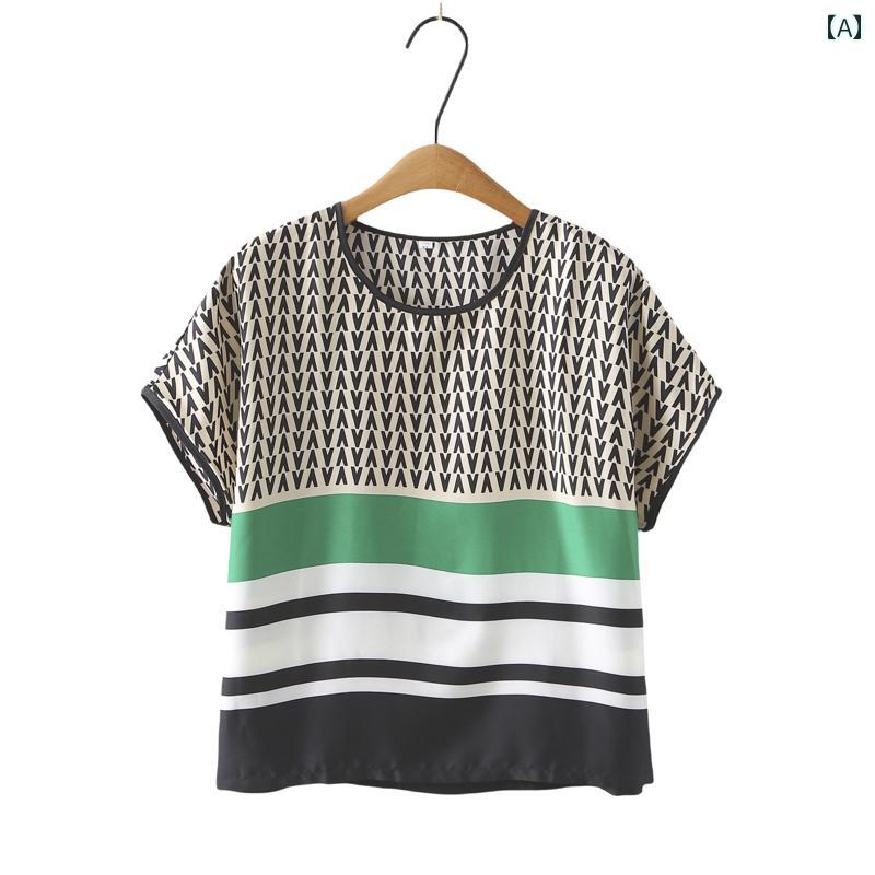 レディース ファッション おしゃれ 春夏 秋 冬 大人 上品 高級 マダム ミス ミセス プレゼント ママ 夏服 女性用おばあちゃん用 半袖 母 日 トップス|YKC8