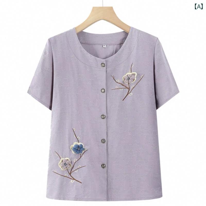 レディース ファッション おしゃれ 春夏 秋 冬 大人 上品 高級 マダム ミス ミセス プレゼント おばあちゃん夏 スーツ 高齢者 半袖 トップス 女性 綿 麻 入りゆったり T シャツ ツーピース スーツ|YKC8