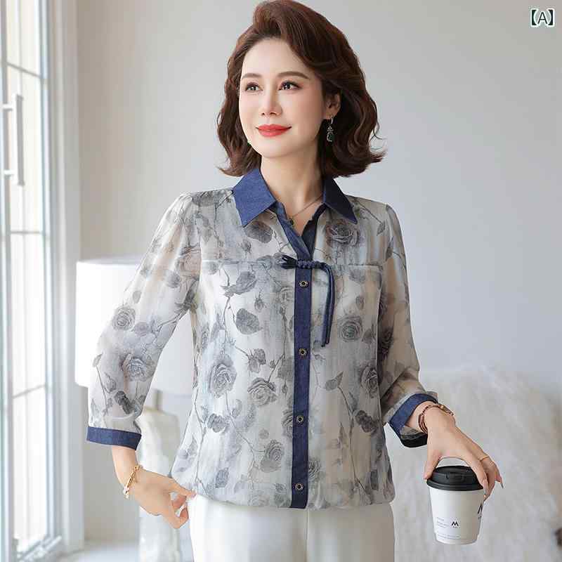 レディース ファッション おしゃれ 春夏 秋　冬 大人 上品 高級 マダム ミス ミセス プレゼント 女性用　サマー　ドレス　ツーピース　スーツ　ファッション　シャツ　トップス　ミディアム　スリーブ　洋風　母　春　ワンピース