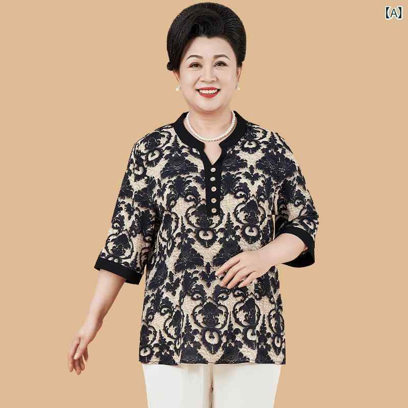 レディース ファッション おしゃれ 春夏 秋　冬 大人 上品 高級 マダム ミス ミセス プレゼント 婦人服　お母さん　夏　半袖　T　シャツ　レディース　小さい　シャツ　プラス　　大きいサイズ　ゆったり　カバー　痩せた　トップス｜YKC8