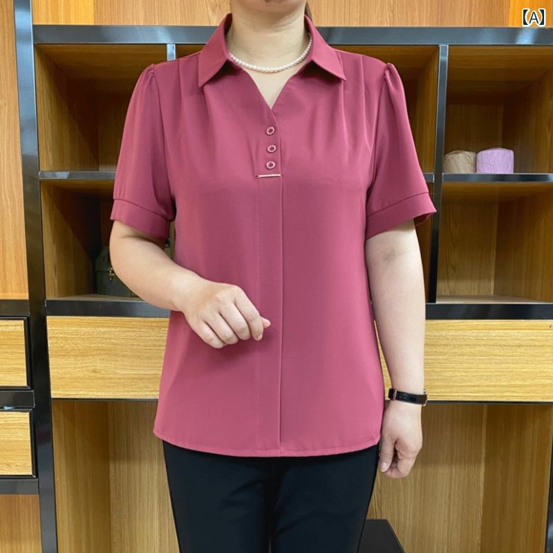 レディース ファッション おしゃれ 春夏 秋　冬 大人 上品 高級 マダム ミス ミセス プレゼント ママ　半袖　夏　T　シャツ　女性用　シャツ　おしゃれシフォンシャツ　トップス｜YKC8