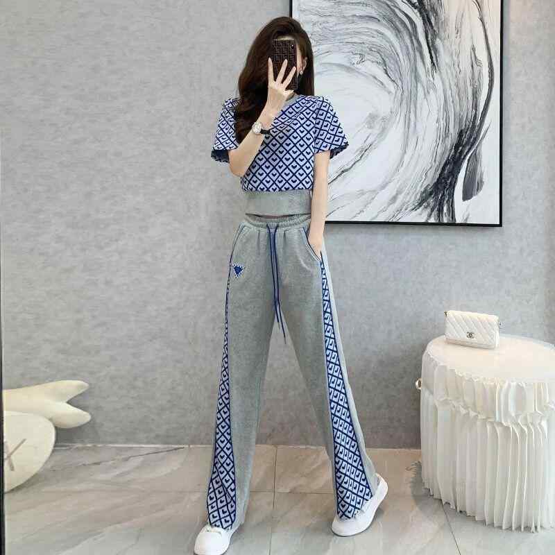 レディース ファッション おしゃれ 春夏 秋 冬 大人 上品 高級 マダム ミス ミセス プレゼント 腹部 腰 露出 ショート ハイウエスト ワイド レッグ ステッチ ツーピース スーツ 魅惑的 高級 ホット セラー女性用 スーツ|YKC8