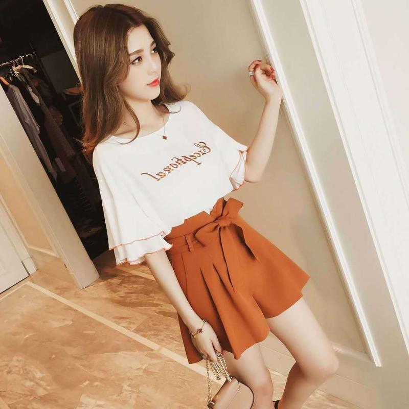レディース ファッション おしゃれ 春夏 秋　冬 大人 上品 高級 マダム ミス ミセス プレゼント 夏　おしゃれ女子用　スーツ　ショート　トップ　ワイド　レッグ　ショーツ　ツーピース　スーツ｜YKC8