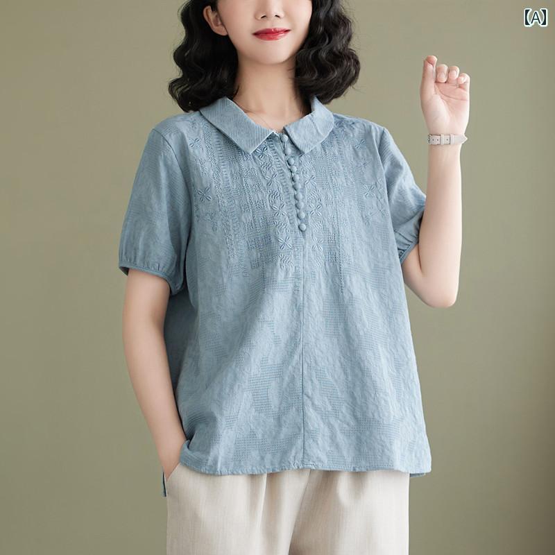 レディース ファッション おしゃれ 春夏 秋　冬 大人 上品 高級 マダム ミス ミセス プレゼント お母さん　夏服　スーツ　　綿　麻　半袖　T　シャツ　洋風　トップス　ツーピース　スーツ｜YKC8