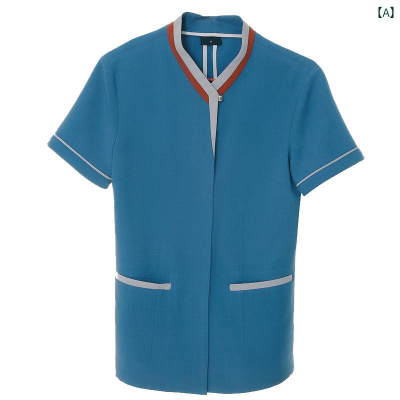 ユニフォーム  制服 ロング リエ 不動産 洗い濯ぎ用  半袖 服 泊まり 洗い濯ぎ 員 料理茶屋 洗い濯ぎ用 背広