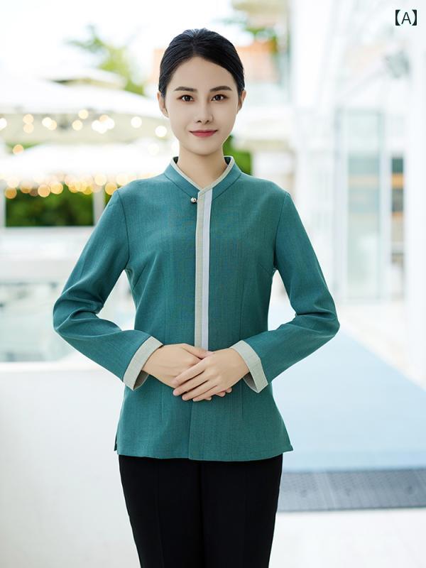 ユニフォーム  制服 ケータリング 洗い濯ぎ 原材料  レディース 買い出し ショッピングセンター 応接間 物品 長袖 背広 おばお父ちゃん 洗い濯ぎ 服 秋冬 表現スタイル