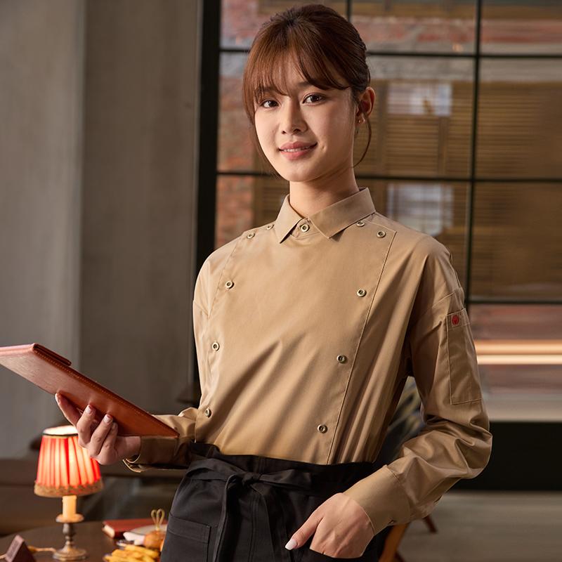 ユニフォーム 制服 中華 一皿分の料理 西洋 一皿分の料理 食べ物屋 給仕 長袖 お上さん 泊まり 食べ物屋 ケータリング プルオーバー 乾荒原 販売店 秋 成人男性