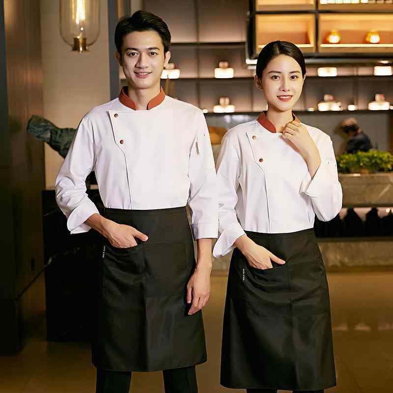 ユニフォーム 制服 料理人 ユニフォーム 背広 料理人 厚地の外套 櫂 泊まり 御厨子所 レディース お上さん 成人男性 分かりやすい 仕掛ける ズボン下 トップス プルオーバー 長袖 膳立て師 まかない方 一皿分の料理 前垂れ