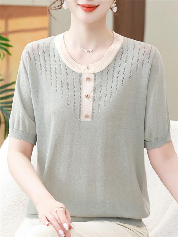 レディース ファッション おしゃれ 春夏 秋冬 大人 上品 高級 マダム ミス ミセス プレゼント ママ 夏 スーツ 半袖 冷感 シャツ 女性 薄手 トップ ニット T シャツ パンツ セット シンプル