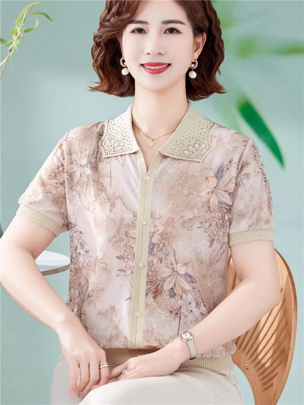 レディース ファッション おしゃれ 春夏 秋冬 大人 上品 高級 マダム ミス ミセス プレゼント ママ 夏 おしゃれ冷感 T シャツ 夏 ファッション トップ 女性 薄手 シャツ パンツ セット シンプル 花柄