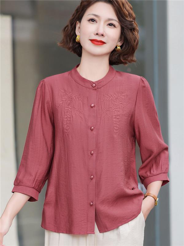 レディース ファッション おしゃれ 春夏 秋冬 大人 上品 高級 マダム ミス ミセス プレゼント 夏 七分袖 シャツ スーツ 女性 夏 半袖 トップス ツーピース シンプル パンツ セット 6,435円