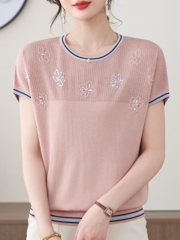 レディース ファッション おしゃれ 春夏 秋冬 大人 上品 高級 マダム ミス ミセス プレゼント 母 夏 ドレス 冷感 半袖 小さい シャツ 女性 夏 ファッション Tシャツ 花 シンプル かわいい パンツ セット|YKC8