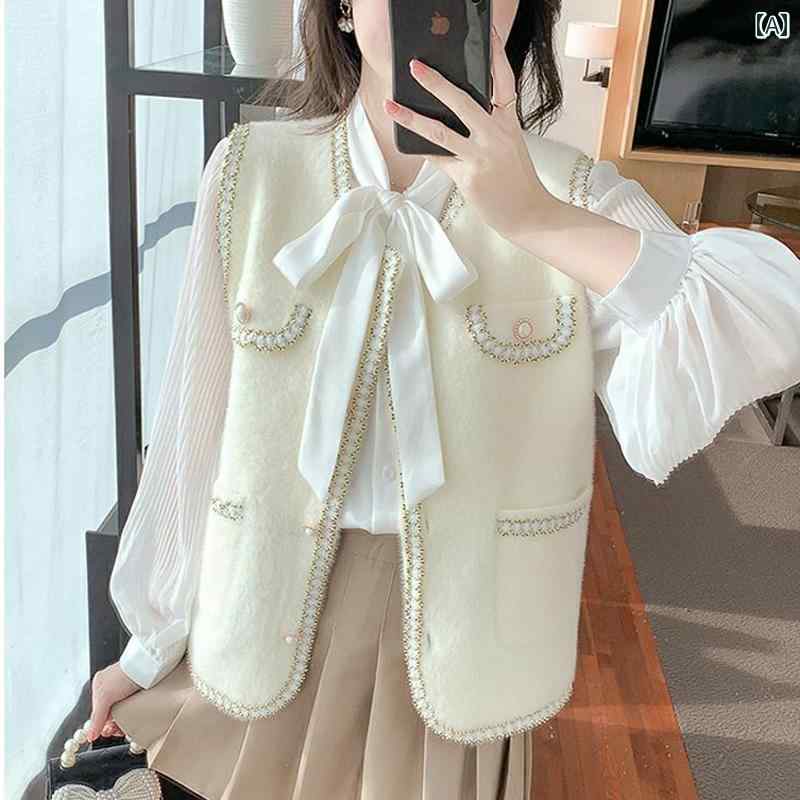 レディース ファッション 春夏 秋冬 オシャレ かわいい 韓国 ファーベストウエストコート ジャケット 春　秋型高級小 ファーアウター｜YKC8 28,172円