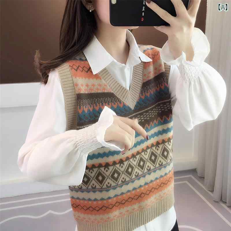 レディース ファッション 春夏 秋冬 オシャレ かわいい 韓国 2025年 レディース セーター ベスト ニット ボトムス ベスト ジャケット 春秋 ベスト ウエスト コート シャツ ツーピース セット｜YKC8