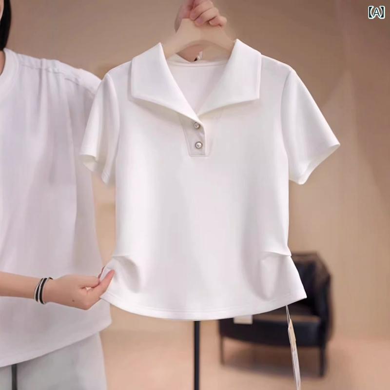 レディース ファッション 春夏 秋冬 オシャレ かわいい 韓国 ウエストストレートショルダー 半袖T 夏大きいサイズ スリムTトップス｜YKC8