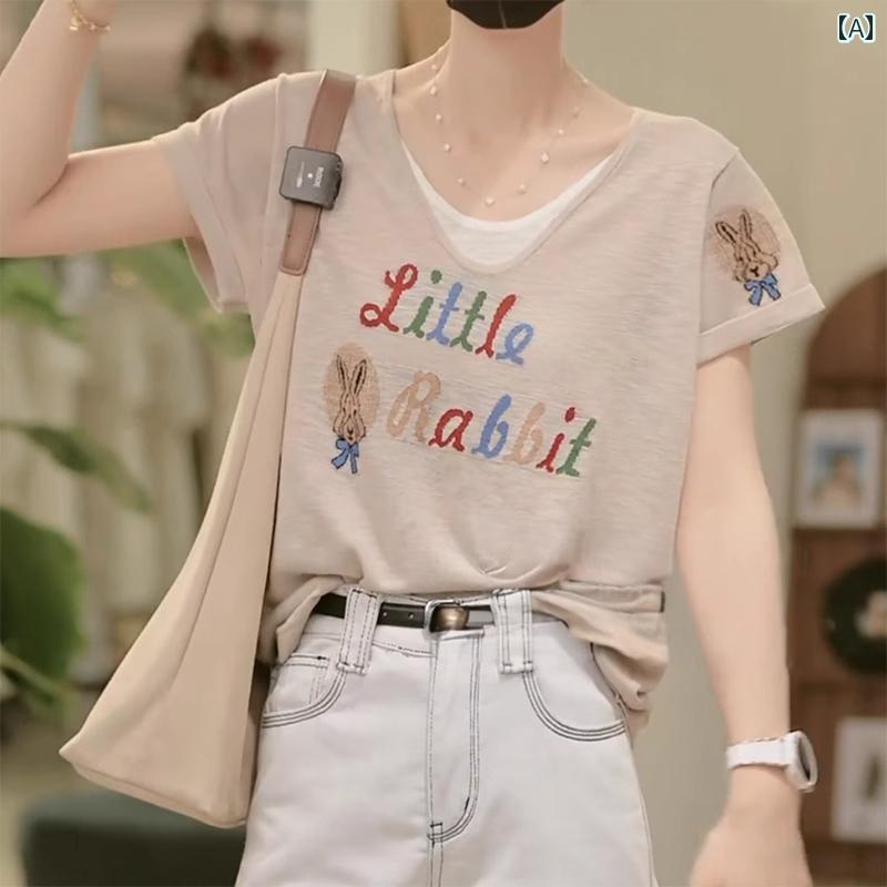 レディース ファッション 春夏 秋冬 オシャレ かわいい 韓国 大きいサイズフェイクツーピースニットT 夏 シックスリム 半袖 トップス