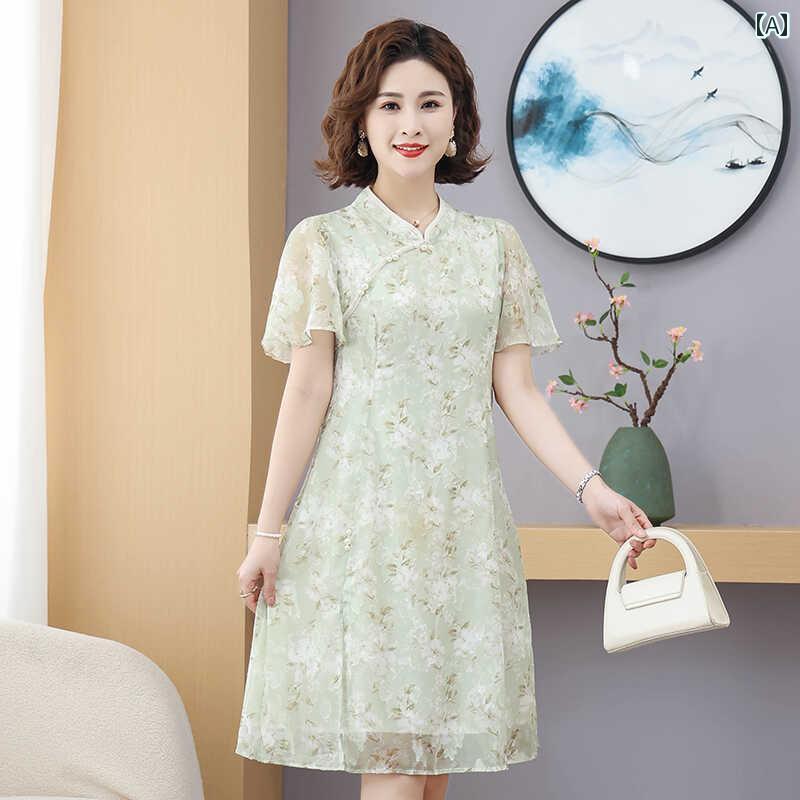 レディース ファッション 春夏 秋冬 オシャレ かわいい 韓国 夏女性 スカート ミディアム 半袖 若々しい ドレス|YKC8