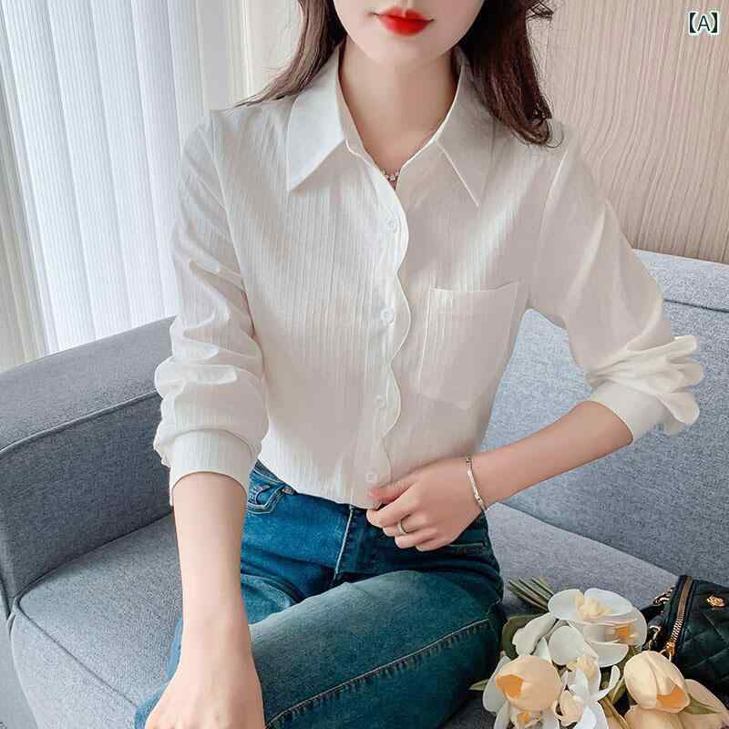 レディース ファッション 春夏 秋冬 オシャレ かわいい 韓国 ドレープ 青長袖女性 カジュアル 春 秋 スタイリッシュ トップ|YKC8